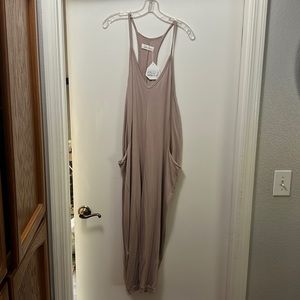 Medium tan jumpsuit, Taylor Grace brand